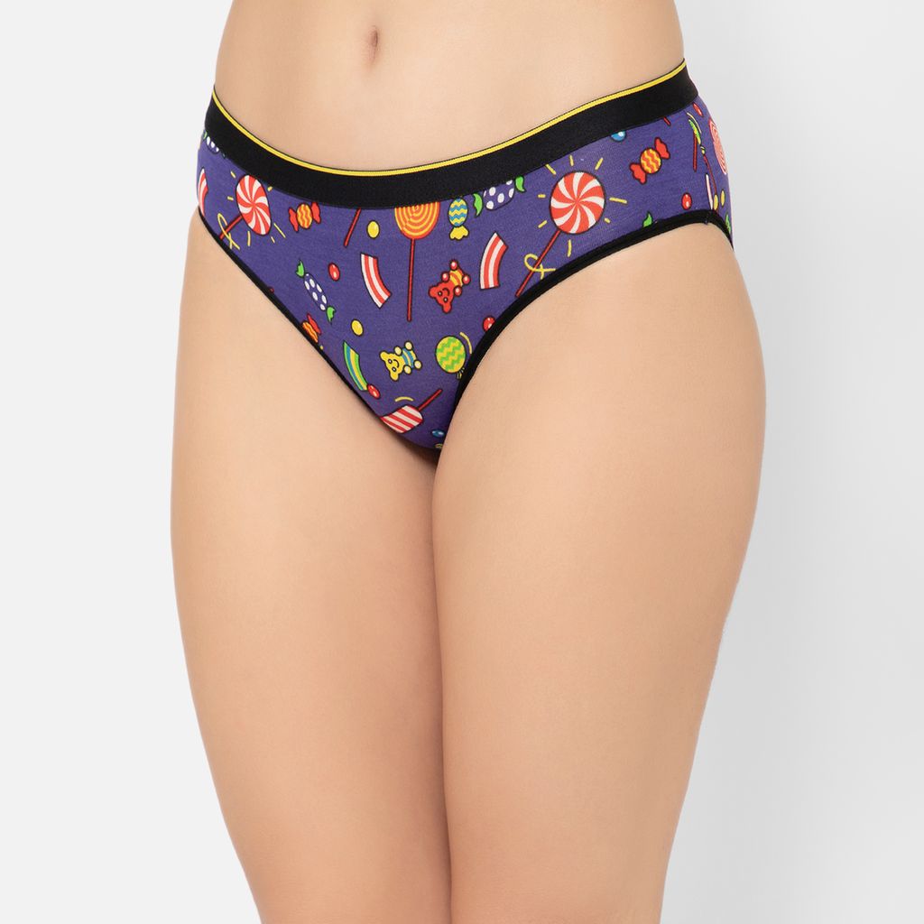 Bummer Women's Printed Micro Modal Bikinis Panties | Soft & Breathable Underwear - Sugar Rush