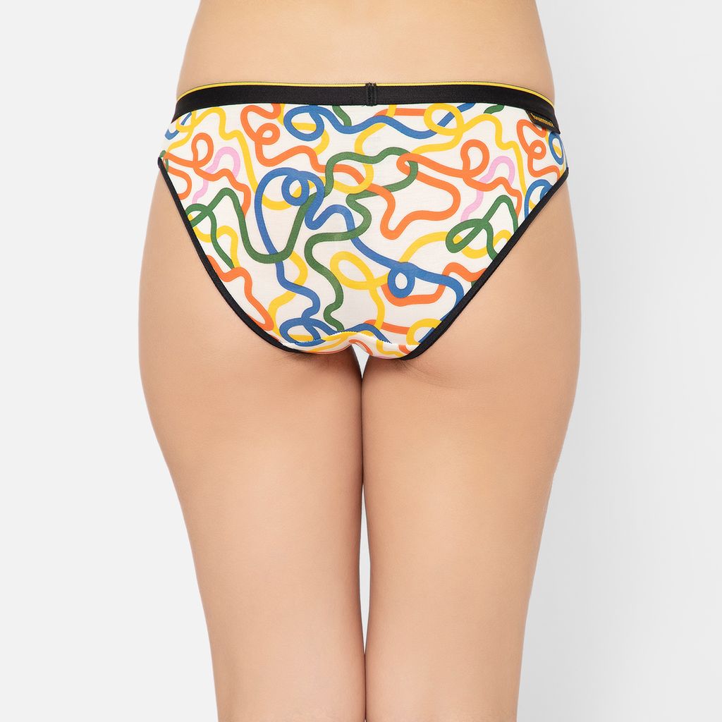 Bummer Women's Printed Micro Modal Bikinis Panties | Soft & Breathable Underwear - String Theory