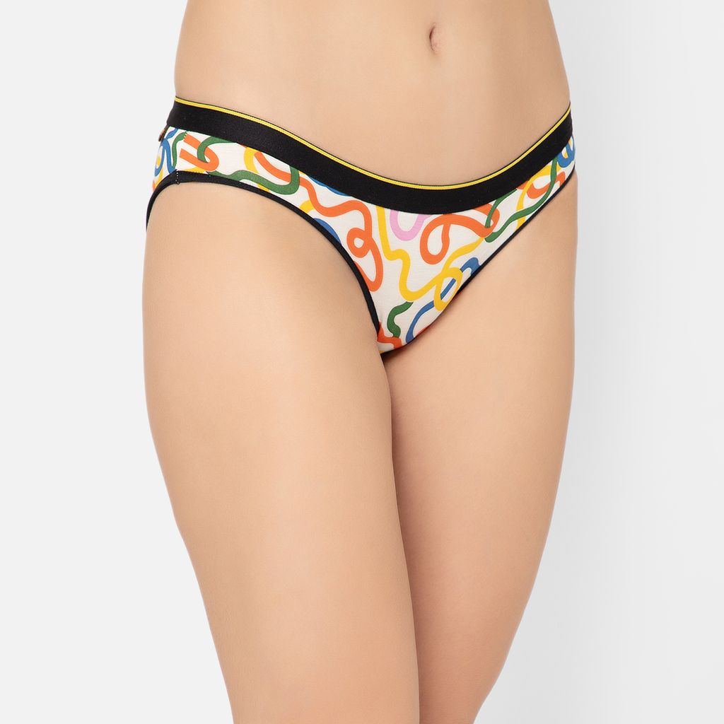 Bummer Women's Printed Micro Modal Bikinis Panties | Soft & Breathable Underwear - String Theory