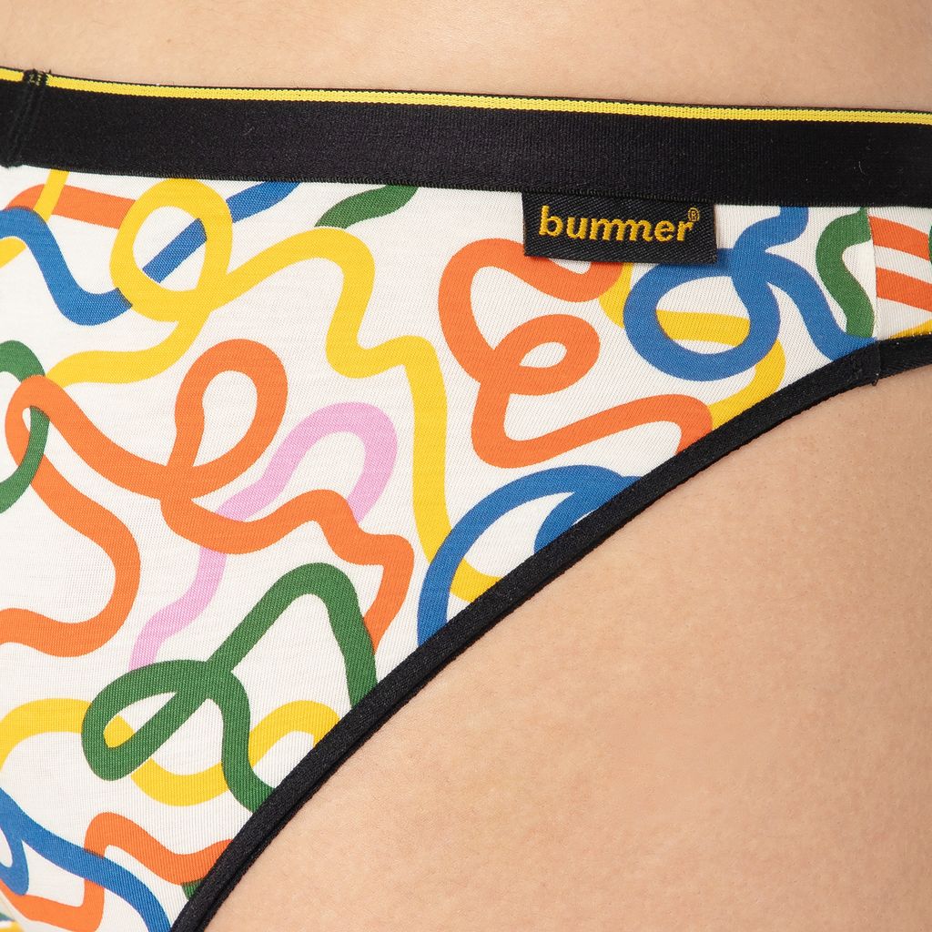 Bummer Women's Printed Micro Modal Bikinis Panties | Soft & Breathable Underwear - String Theory