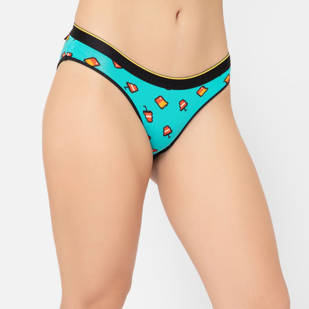 Bummer Women's Printed Micro Modal Bikinis Panties | Soft & Breathable Underwear - McBum