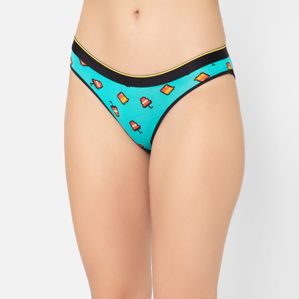 Bummer Women's Printed Micro Modal Bikinis Panties | Soft & Breathable Underwear - McBum
