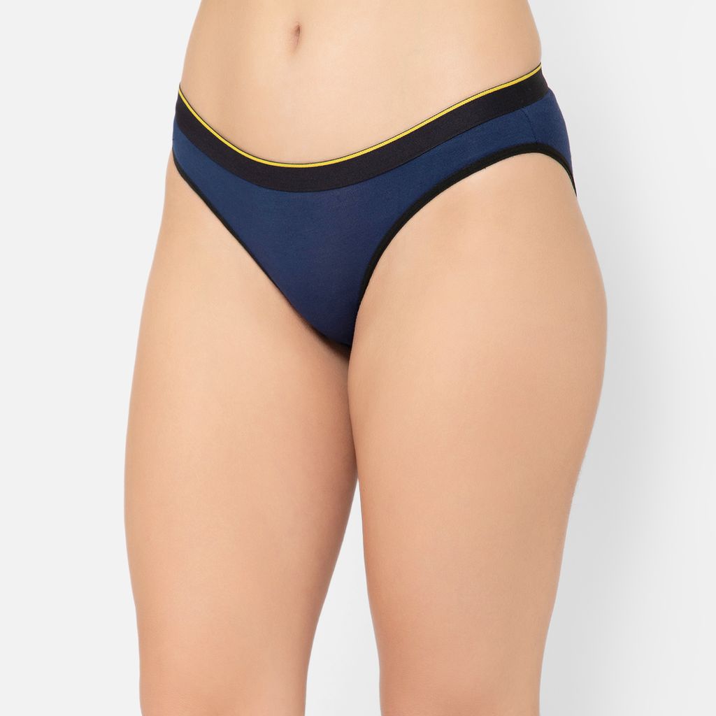 Bummer Women's Solid Micro Modal Bikinis Panties | Soft & Breathable Underwear - Galactic