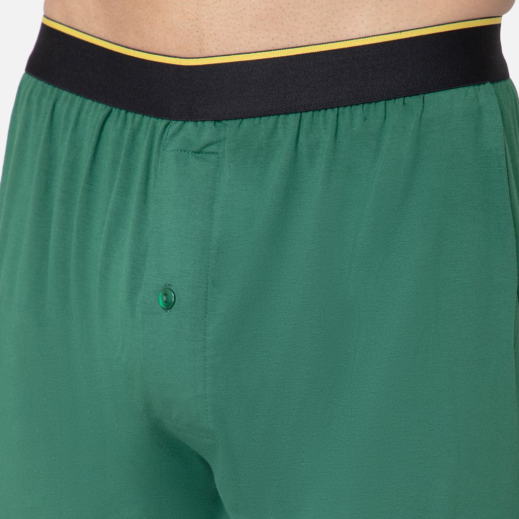 Bummer Men's Solid Micro Modal Boxers Underwear | Ultra Soft & Breathable - Palms