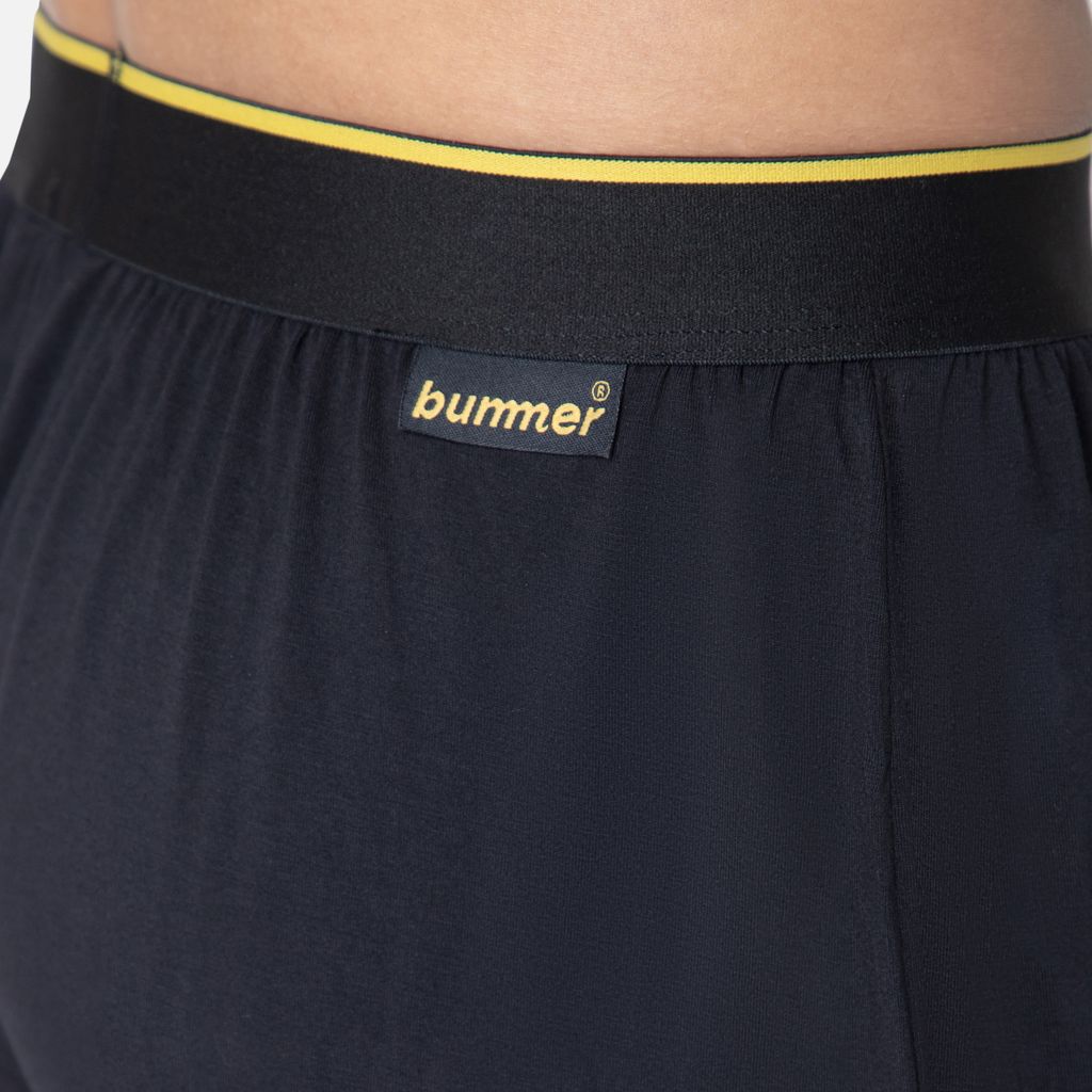 Bummer Men's Solid Micro Modal Boxers Underwear | Ultra Soft & Breathable - Nox