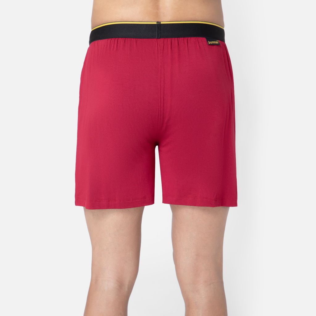Bummer Men's Solid Micro Modal Boxers Underwear | Ultra Soft & Breathable - Gelada