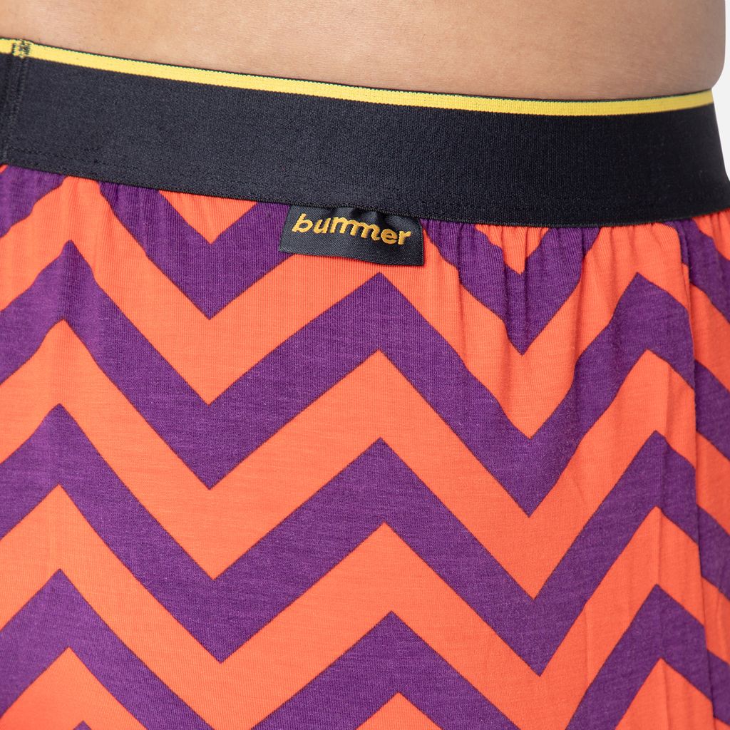 Bummer Men's Printed Micro Modal Boxers Underwear | Ultra Soft & Breathable - Chevron