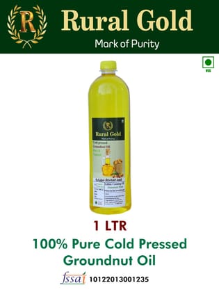  1 LTR 100% Pure Cold Pressed Groundnut Oil