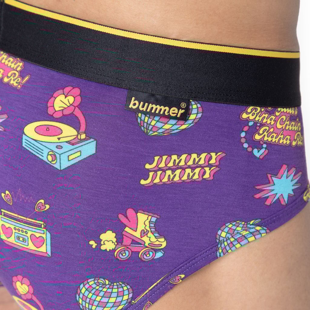 Bummer Men's Printed Micro Modal Briefs Underwear | Ultra Soft & Breathable - Stereo Hearts