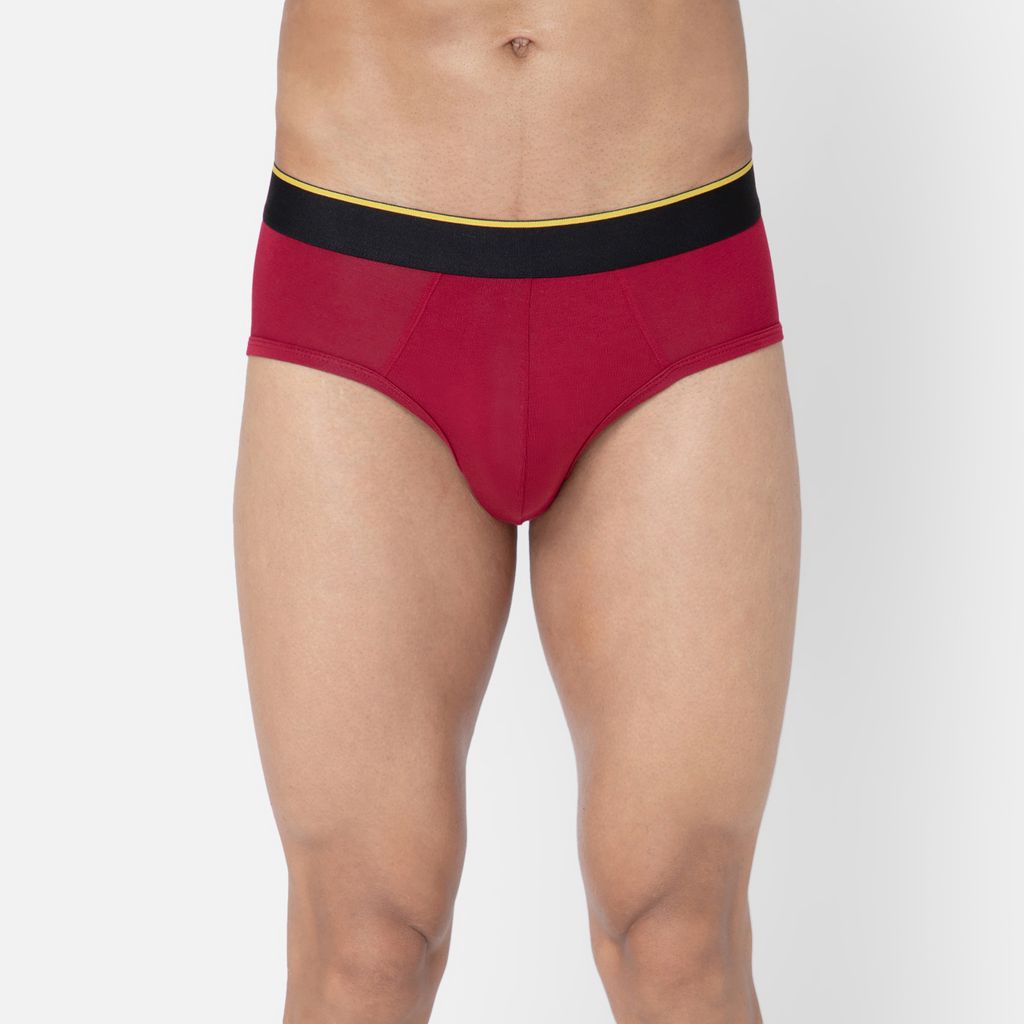 Bummer Men's Solid Micro Modal Briefs Underwear | Ultra Soft & Breathable - Gelada