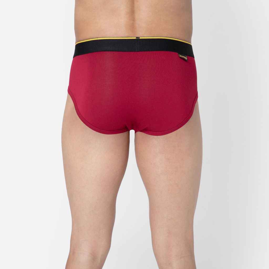 Bummer Men's Solid Micro Modal Briefs Underwear | Ultra Soft & Breathable - Gelada