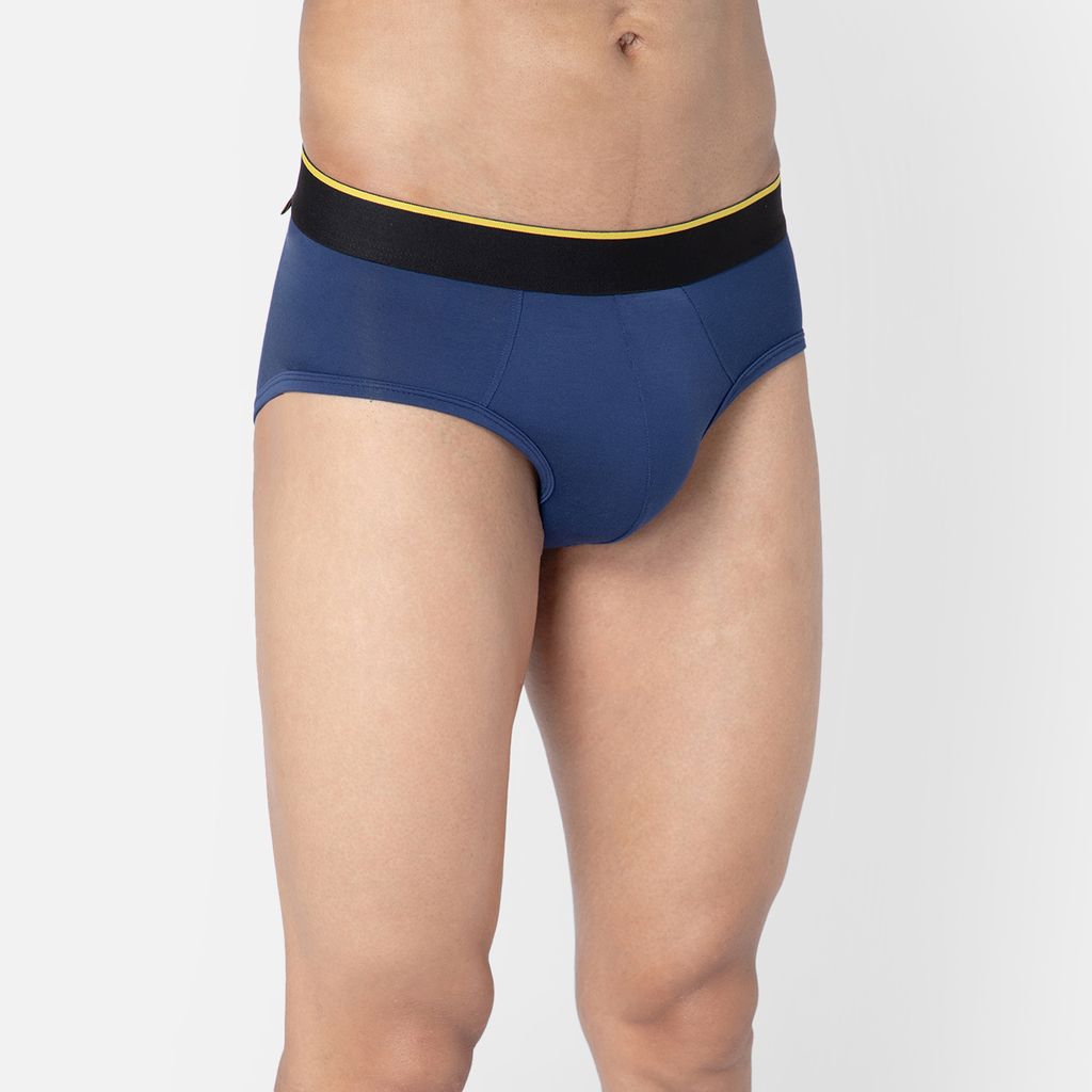Bummer Men's Solid Micro Modal Briefs Underwear | Ultra Soft & Breathable - Galactic