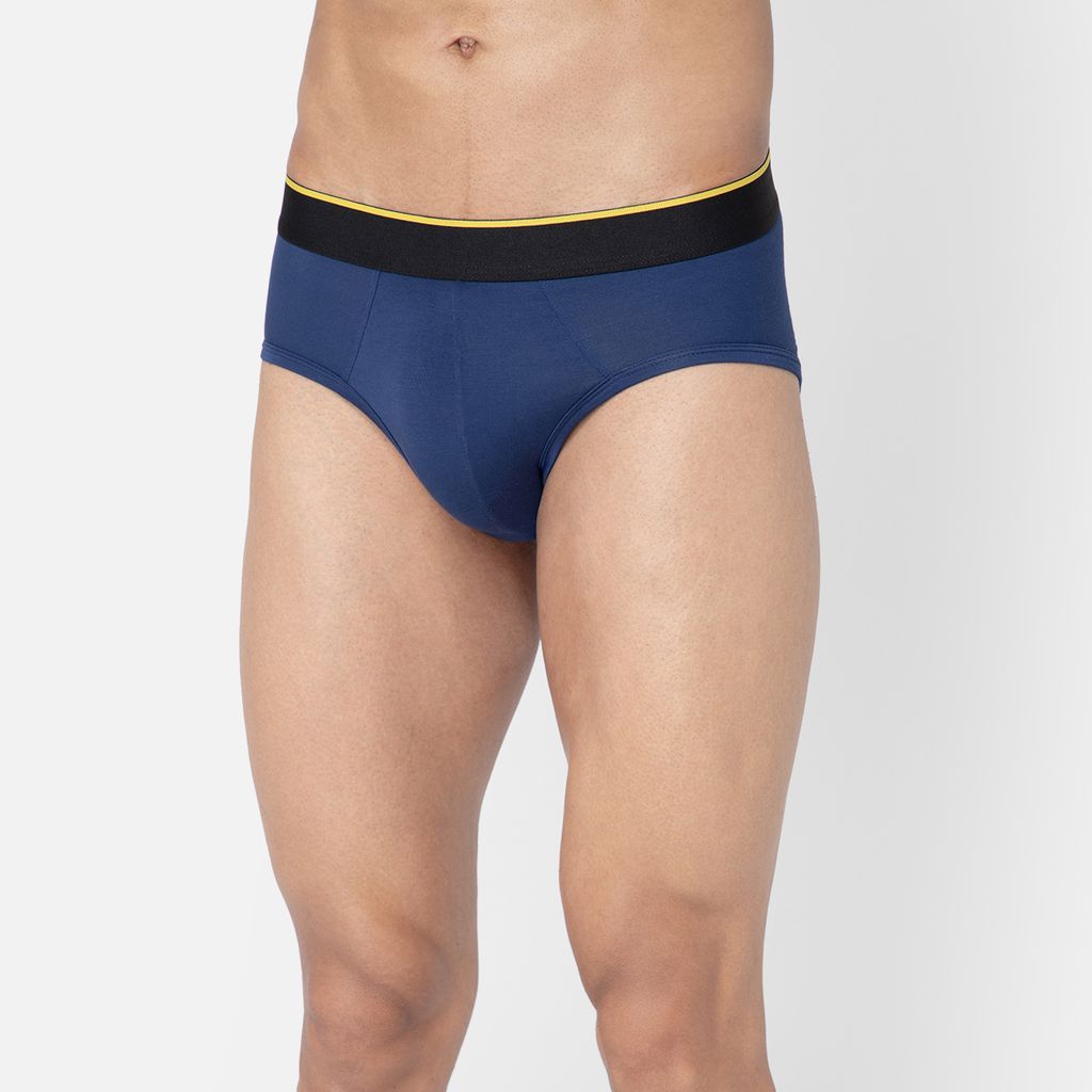 Bummer Men's Solid Micro Modal Briefs Underwear | Ultra Soft & Breathable - Galactic