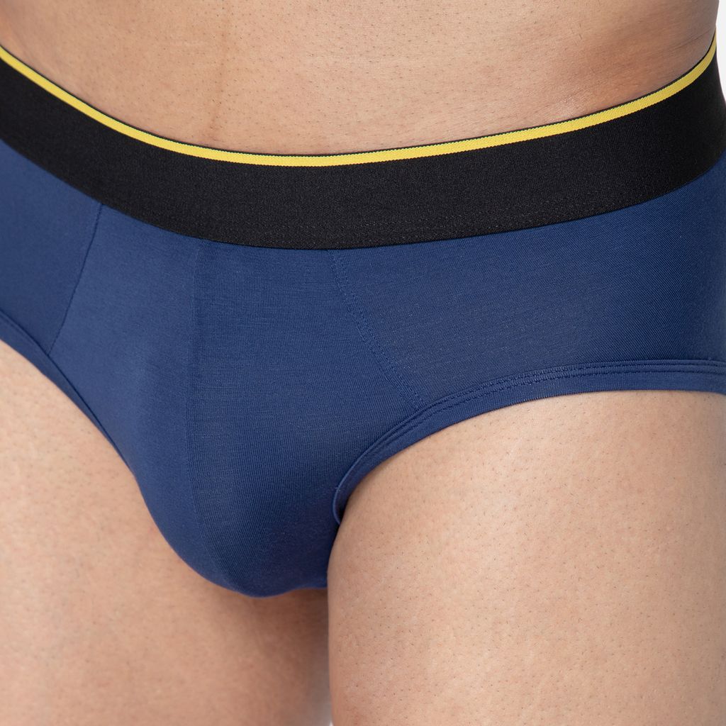Bummer Men's Solid Micro Modal Briefs Underwear | Ultra Soft & Breathable - Galactic