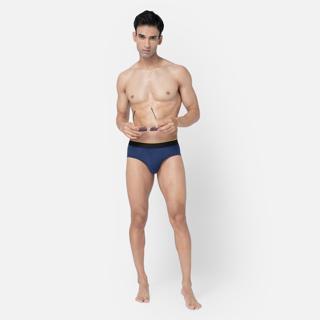 Bummer Men's Solid Micro Modal Briefs Underwear | Ultra Soft & Breathable - Galactic