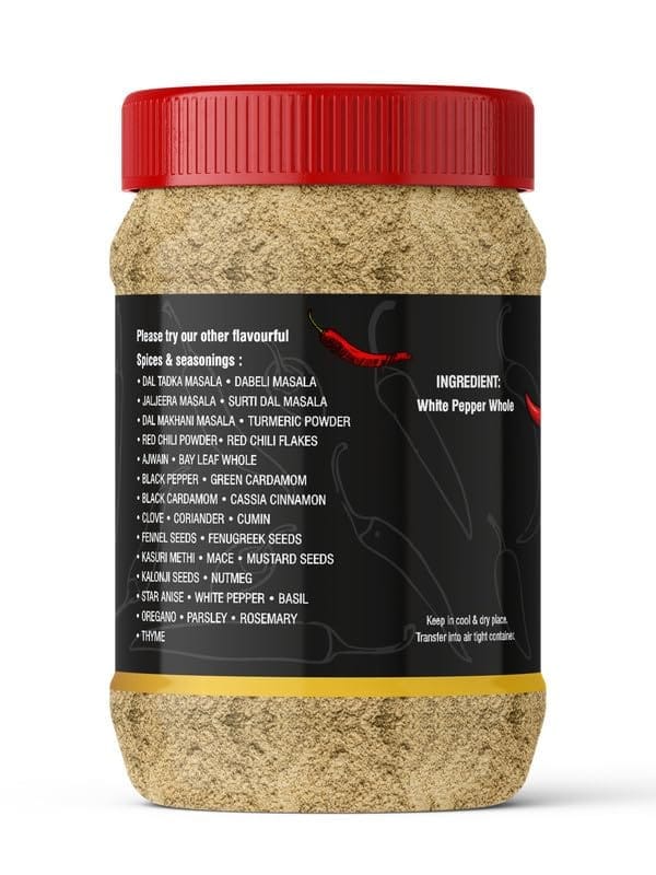 Pari White Pepper Powder | Safed Mirch Powder | Use in Casseroles, Pies, Mayonnaise, Cream-based soups and White sauces | (Pack of 1 x 2000g)