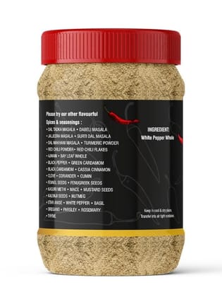 Pari White Pepper Powder | Safed Mirch Powder | Use in Casseroles, Pies, Mayonnaise, Cream-based soups and White sauces | (Pack of 1 x 2000g)