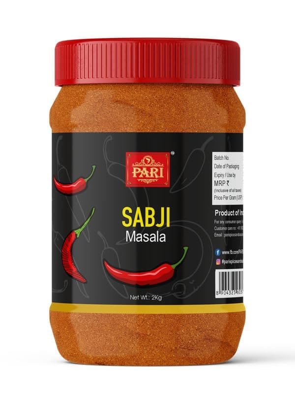 Pari Sabji Masala Powder | Used in Any Dishes | Indian Spice Masala | Zero Additives And Preservatives | (Pack of 1 x 2000g)