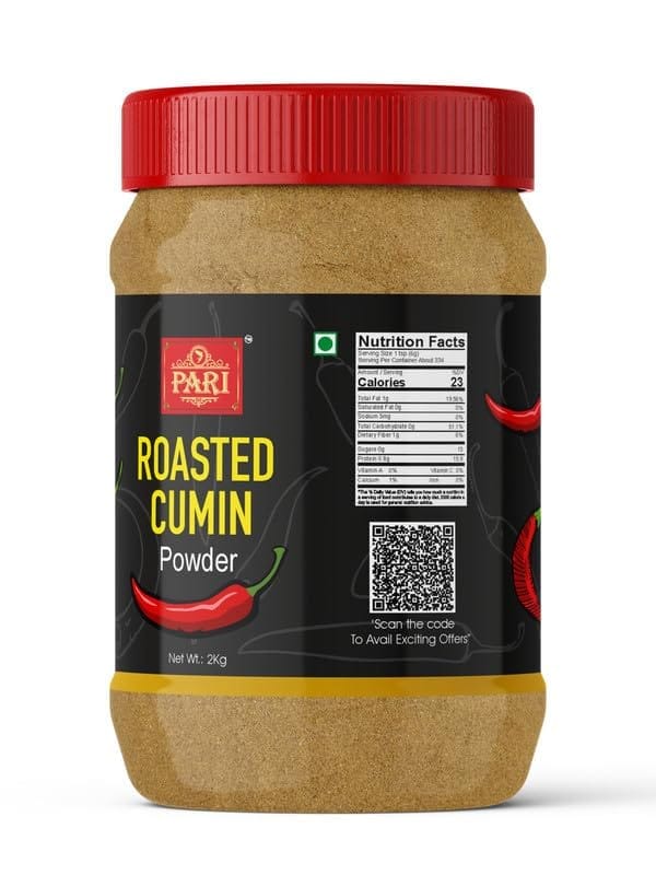 Pari Roasted Cumin Seeds Powder/Bhuna Jeera Powder | 100% pure & natural | Easy to Cook | (Pack of 1 x 2000g)
