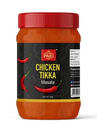 Pari Chicken Tikka Masala | Rich, Spicy & Tangy Tasty | Made with Authentic Spices | No Preservative | No Colour | Indian Spices | (Pack of 1 x 2000g)