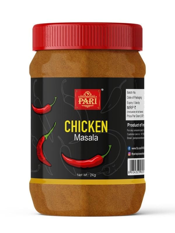 Pari Chicken Masala | Made with Authentic Spices | No Preservative | No Colour | Indian Spices | (Pack of 1 x 2000g)