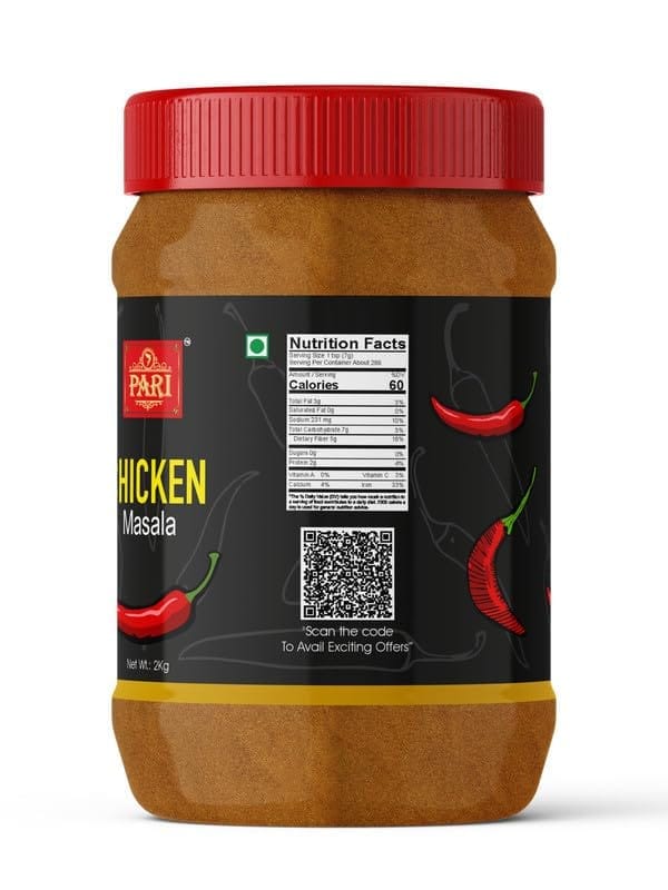 Pari Chicken Masala | Made with Authentic Spices | No Preservative | No Colour | Indian Spices | (Pack of 1 x 2000g)