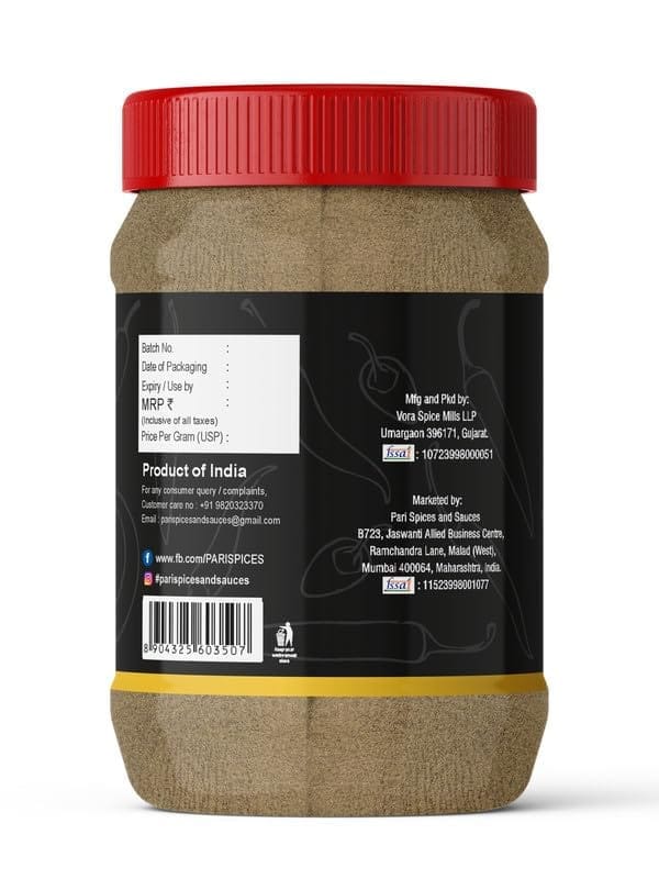 Pari Black Pepper Powder | Kali Mirch Powder | Gol Mirch Powder | Handpicked and Clean | Indian Spices | Chemical and Pesticides Free | Naturally Processed | (Pack of 1 x 2000g)