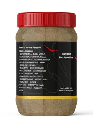 Pari Black Pepper Powder | Kali Mirch Powder | Gol Mirch Powder | Handpicked and Clean | Indian Spices | Chemical and Pesticides Free | Naturally Processed | (Pack of 1 x 2000g)
