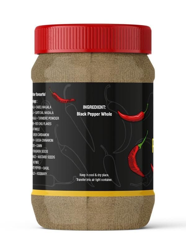 Pari Black Pepper Powder | Kali Mirch Powder | Gol Mirch Powder | Handpicked and Clean | Indian Spices | Chemical and Pesticides Free | Naturally Processed | (Pack of 1 x 2000g)