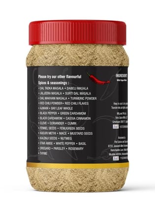 Pari White Pepper Powder | Safed Mirch Powder | Use in Casseroles, Pies, Mayonnaise, Cream-based soups and White sauces | (Pack of 1 x 1000g)