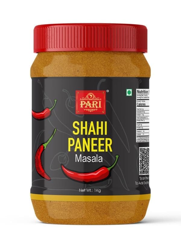 Pari Shahi Paneer Masala |Authentic Blend of Spices for Delicious North Indian Curry | Ideal for Home Cooks, No Colour, No Preservatives | (Pack of 1 x 1000g)