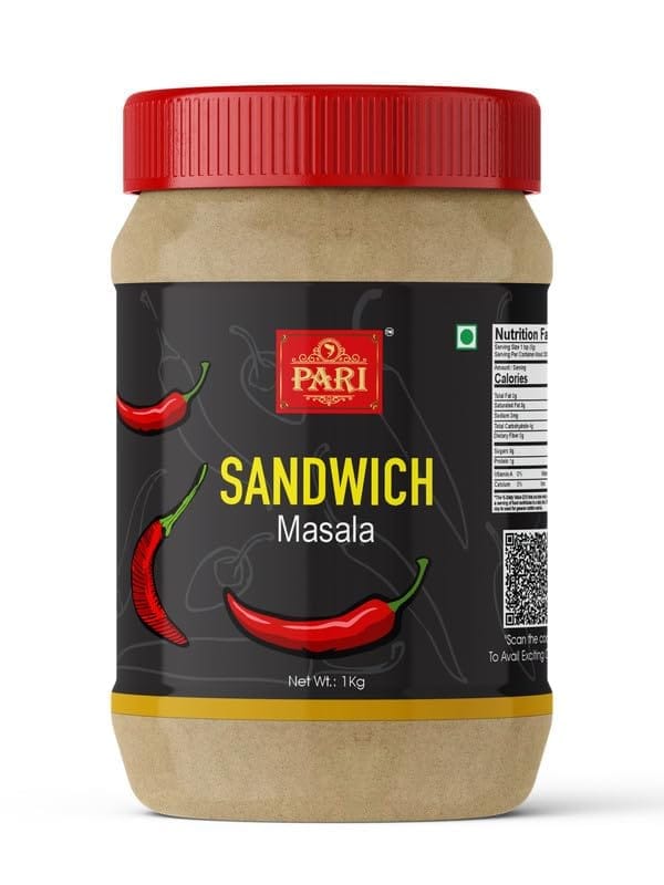Pari Sandwich Masala Hand-Made Delicious Sandwich Masala|Aromatic Masala For Mouthwatering Sandwiches |Crunchy Street food Sandwich Masala | (Pack of 1 x 1000g)
