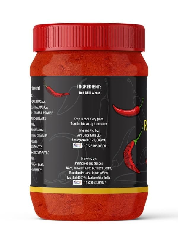 Pari Reshampatti Chilli Powder | Laal Mirch Powder with Natural Oils | Zero added Colours, Fillers, Additives & Preservatives | (Pack of 1 x 1000g)