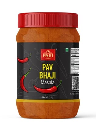 Pari Pav Bhaji Masala Mumbai Style | No Artificial Colours For Healthy Delicious Cooking Exotic Spices | Blended Cooking Supplies | Pure & Hygiene | 100% Fresh and Natural | (Pack of 1 x 1000g)