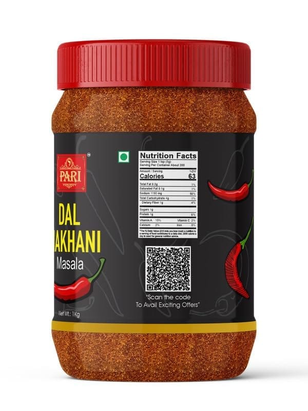 Pari Dal Makhani Masala, Secret of Punjabi Dal Makhani Masala Powder Mix | Pure & Hygiene | (Pack of 1 x 1000g)