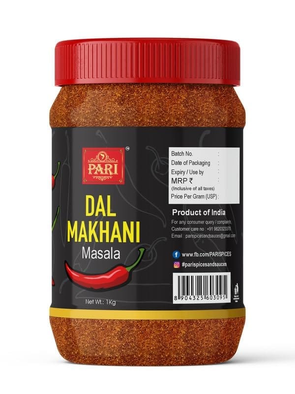 Pari Dal Makhani Masala, Secret of Punjabi Dal Makhani Masala Powder Mix | Pure & Hygiene | (Pack of 1 x 1000g)