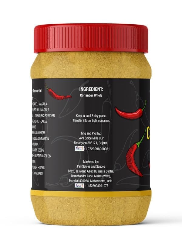 Pari Coriander Dhaniya Powder | Dhania Powder | Fresh Indian Whole Spices For Cooking (Powder) | Indian Spices | (Pack of 1 x 1000g)