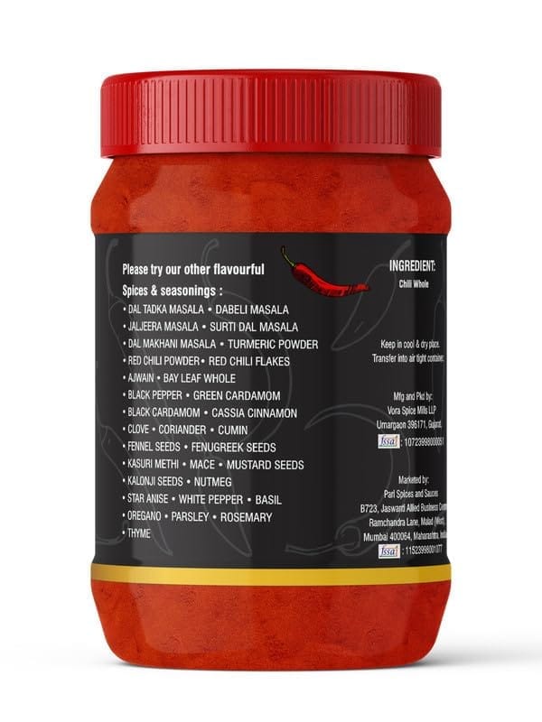 Pari Hot Red Chili Powder (Thike Se Thikha) | With No Added Flavours | No Colour | Indian Spices | (Pack of 1 x 1000g)