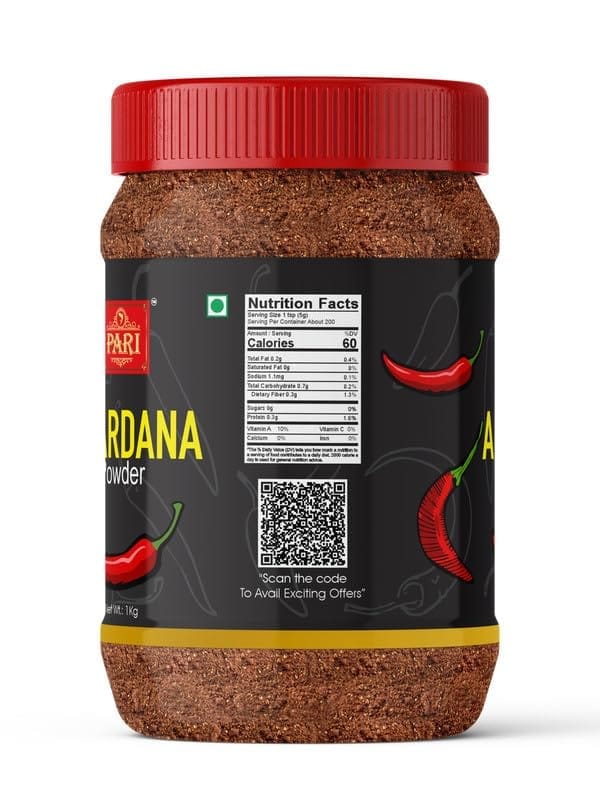 Pari Pure Anardana Powder | Dried Pomegranate Seed Powder | Peesa Anardana | (Pack of 1 x 1000g)