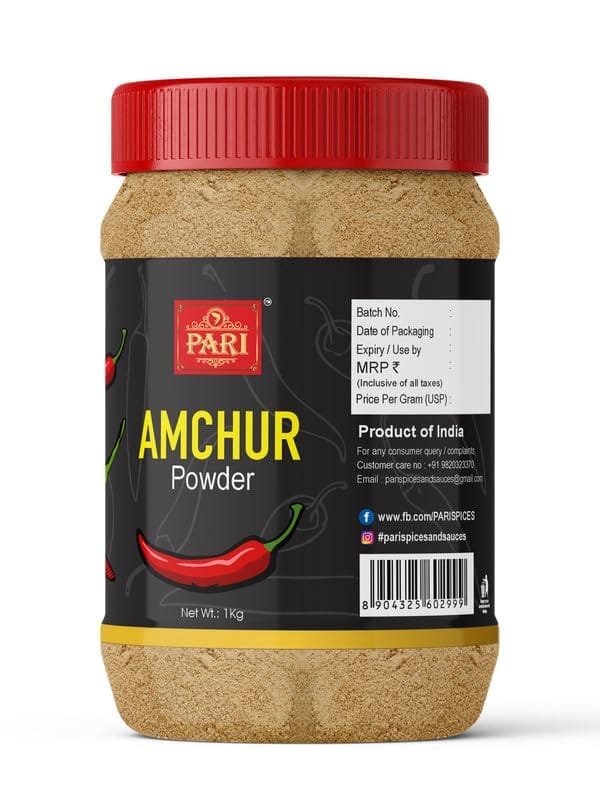 Pari Amchoor/Amchur Powder | Dry Mango Powder | No Preservatives | Delicious & Aromatic Amchur Powder | Indian Spice | (Pack of 1 x 1000g)