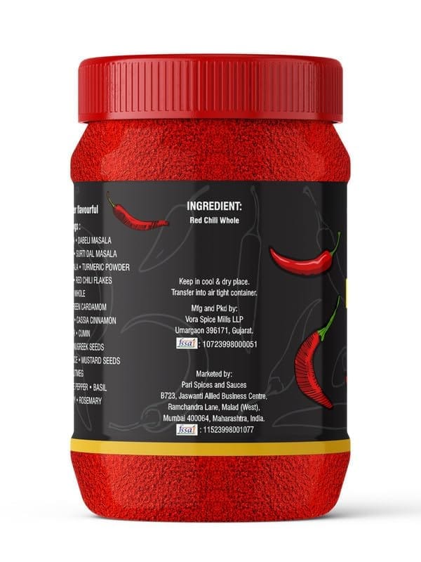 Pari Kashmiri Red Chilli Powder | Lal Mirch | Premium, Authentic,No added colours & preservatives | (Pack of 1 x 1000g)
