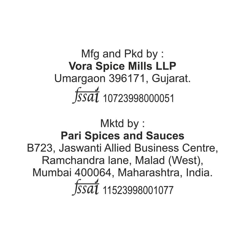 Pari Chaat Masala Powder | Aromatic Spice for Flavorful Indian Cooking | No Artificial Flavor Added | (Pack of 1 x 500g Jar)