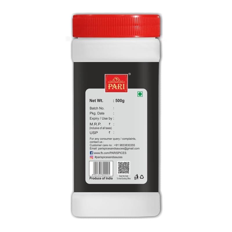 Pari Chhole Masala Powder | Chana Chole Masala | Punjabi Chana Masala | Amritsari Chhole Masala | No Added Colour & No Added Preservatives | (Pack of 1 x 500g Jar)