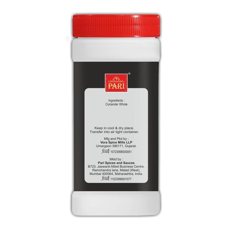 Pari Coriander Dhaniya Powder | Dhania Powder | Jira Powder | Dhana Jeeru/Jiru Powder| Fresh Indian Whole Spices For Cooking (Powder) | Handpicked and Clean | Indian Spices | Chemical and Pesticides Free | (Pack of 1 x 500g Jar)