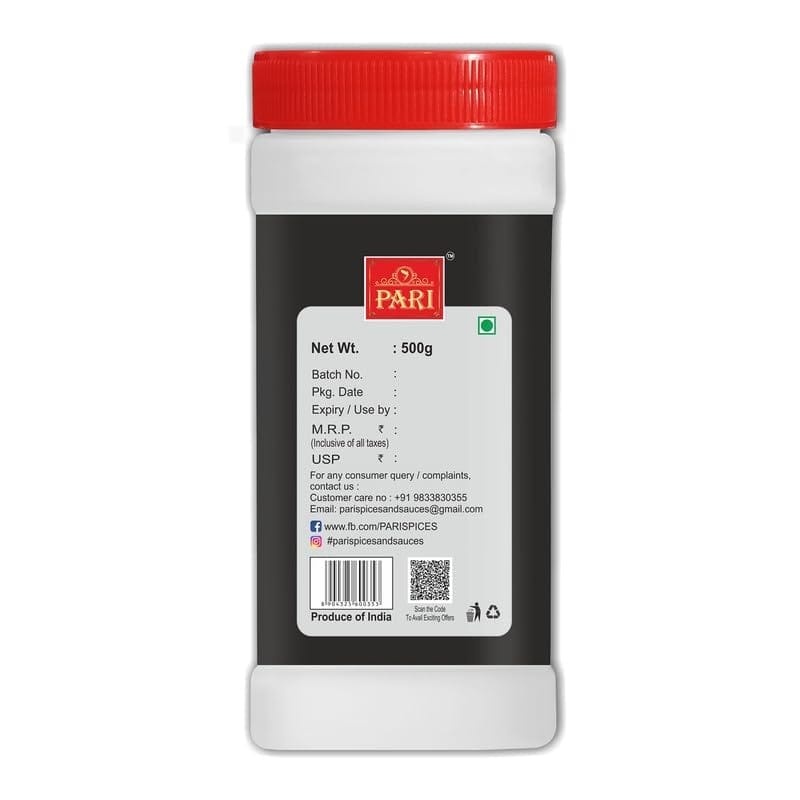 Pari Coriander Cumin Powder | Jeera Dhania Powder (Mixed Powder) Authentic Flavor Perfectly Balanced | Rich in Flavour & Aroma Used in Curries, Sabzi & Many More Dishes | (Pack of 1 x 500g Jar)