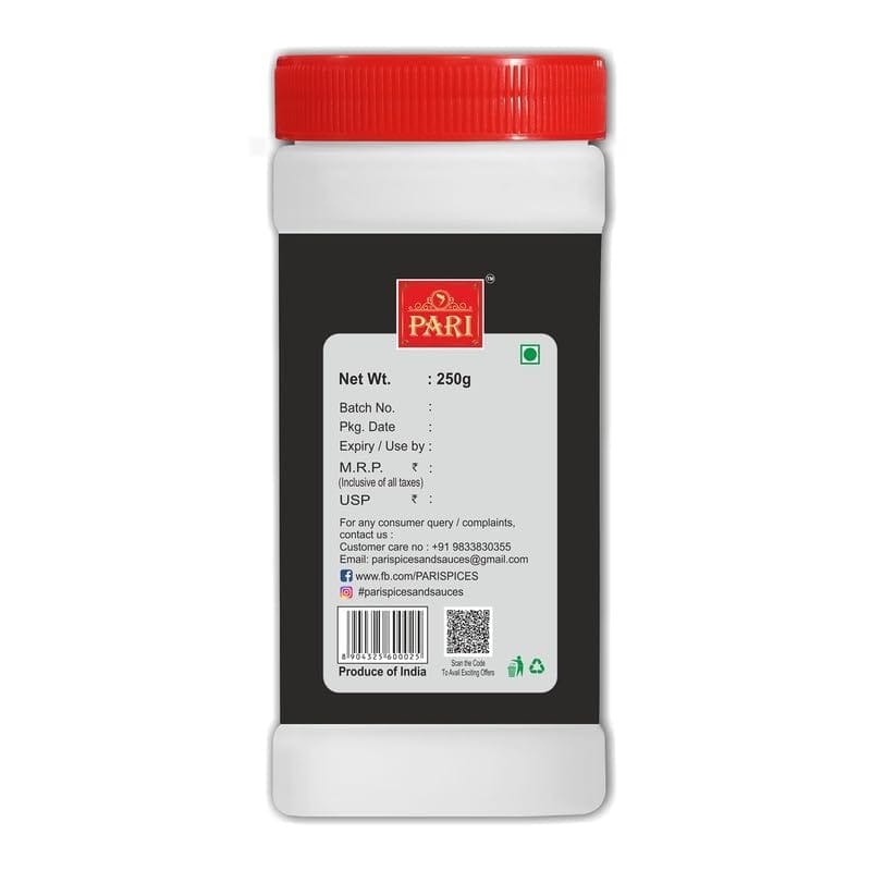 Pari Turmeric Powder, Highly Aromatic Turmeric, No Artificial Colour & Flavour, Minimum 2%-2.5% Curcumin, Packed Hyginically, Strong Aroma, Country Of Origin - India | 100% pure & natural | Easy to Cook | (Pack of 1 x 250g)