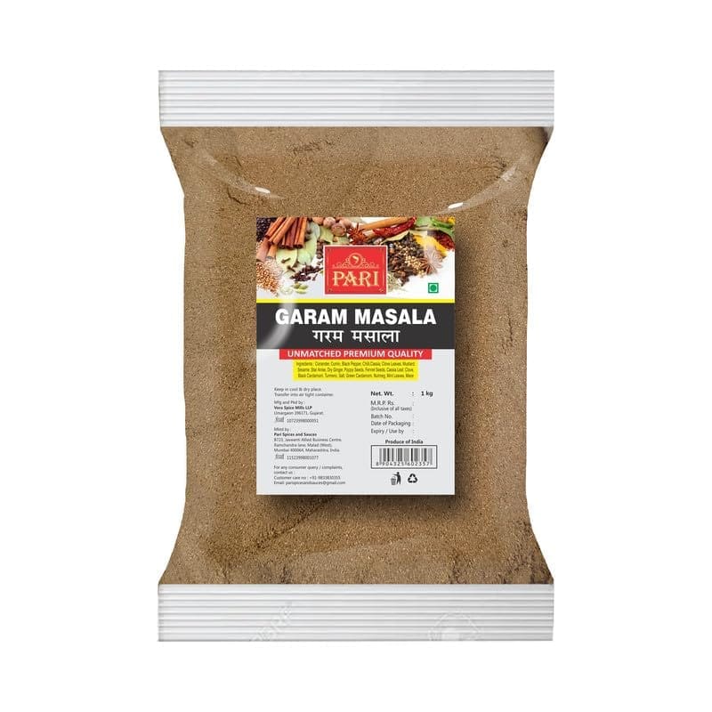 Pari Garam Masala Powder | Blended Spices Mix | Aromatic Natural Seasoning Spice Mix for Veg and Nonveg Dishes | 1 Kg (Pack of 1) | Indian Spice