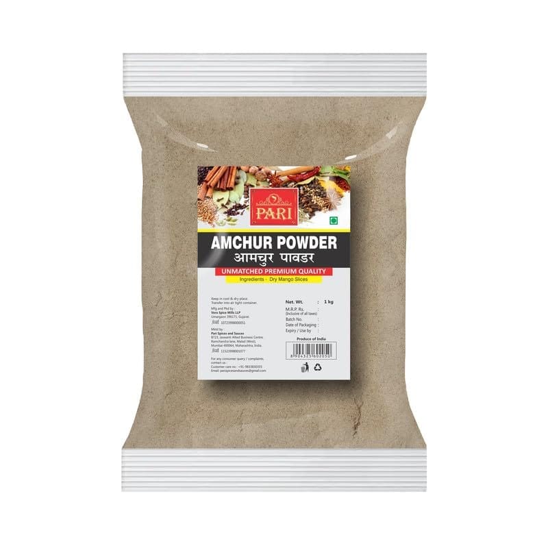 Pari Amchoor/Amchur Powder | Dry Mango Powder| Aam Powder | Delicious & Aromatic Amchur Powder | Preservative free 1 Kg | Indian Spice | Pack of 1