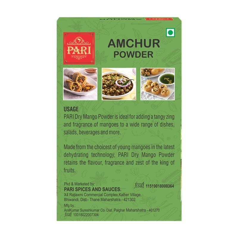 Pari Amchur (Dry Mango) Powder - For Healthy Delicious & Flavorful Cooking | Hygienically Packed | Easy to Cook | Ready to Cook | Homemade Pav Bhaji Masala | Preservative Free | 50 gm