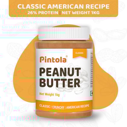 Pintola Classic Peanut Butter American Recipe (Crunchy)